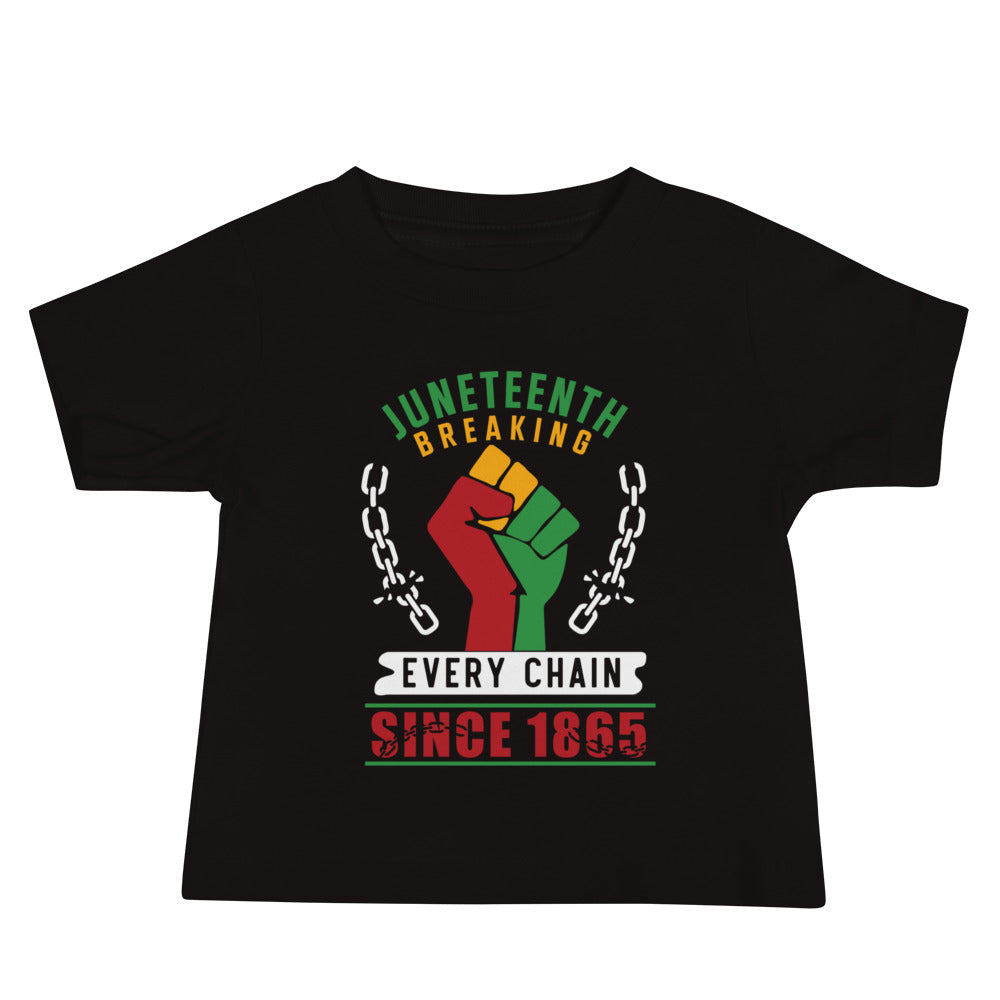 Juneteenth Breaking Every Chain Baby Jersey Short Sleeve Tee