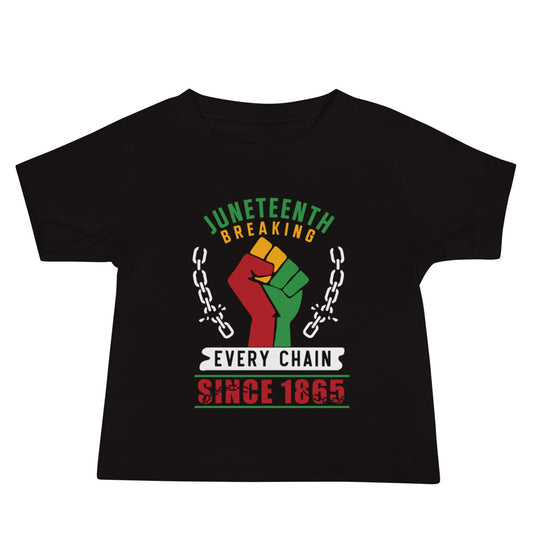 Juneteenth Breaking Every Chain Baby Jersey Short Sleeve Tee