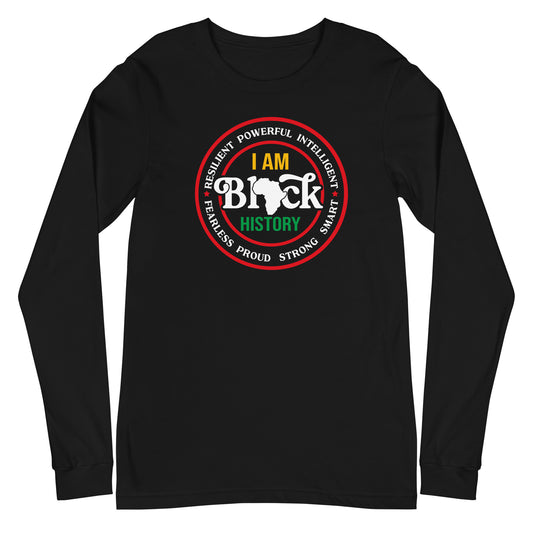 I am Black History Unisex Long Sleeve Tee