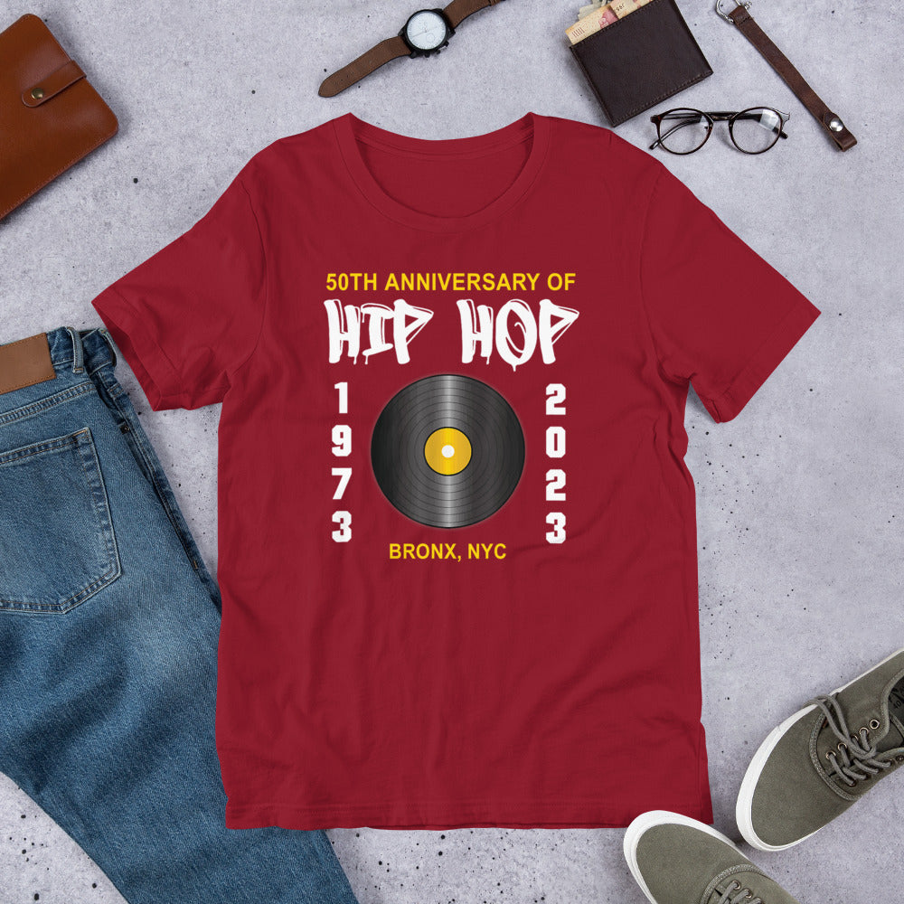 50th Hip Hop V2 Short Sleeve Unisex t-shirt (3XL to 5XL)