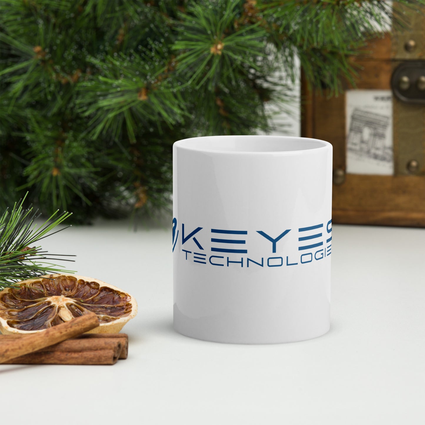 Keyes Technologies White glossy mug