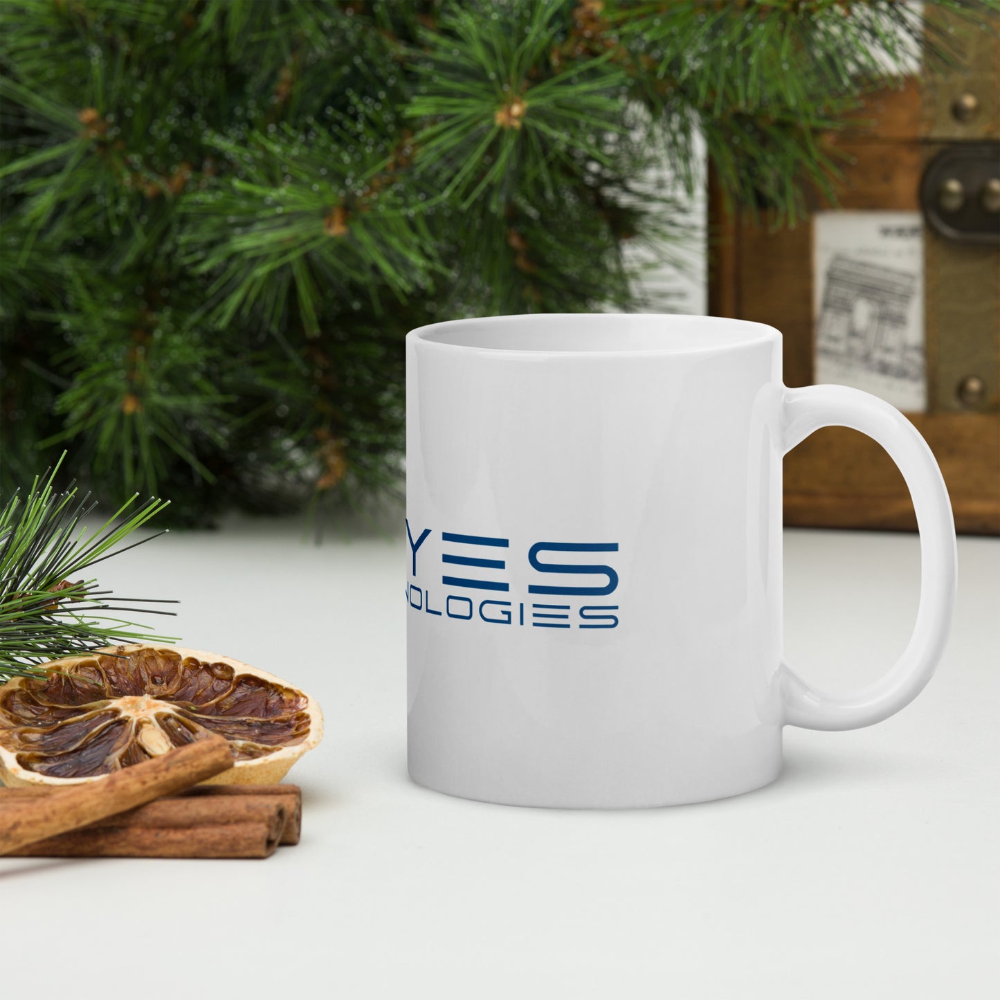 Keyes Technologies White glossy mug