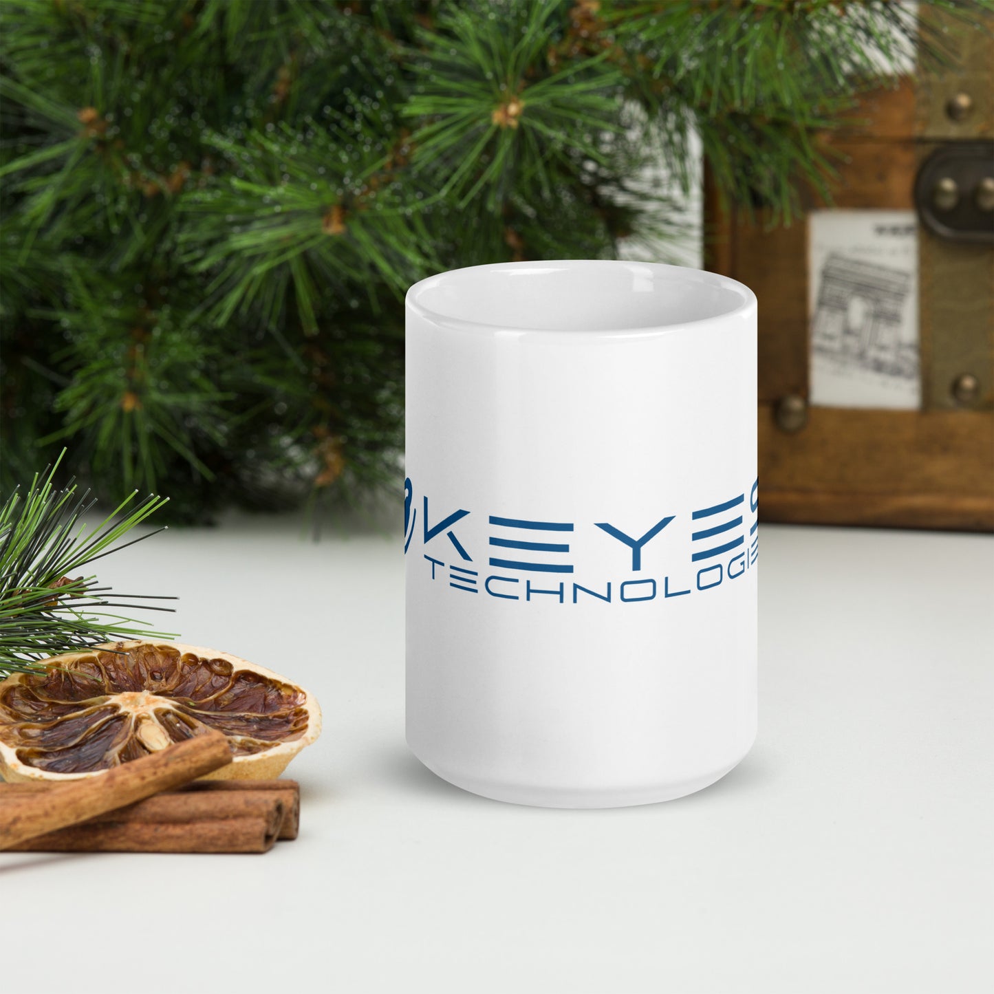 Keyes Technologies White glossy mug