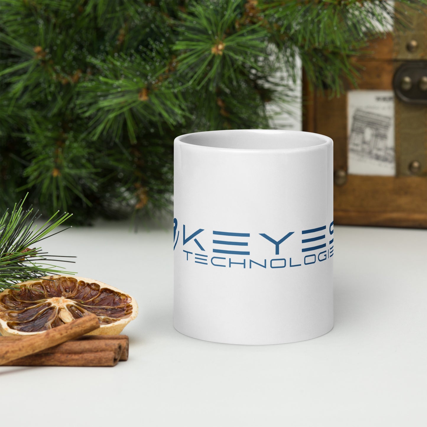 Keyes Technologies White glossy mug