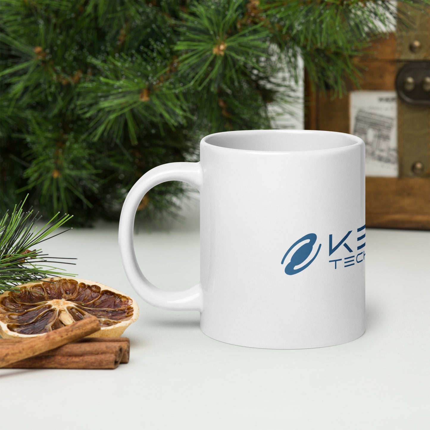 Keyes Technologies White glossy mug