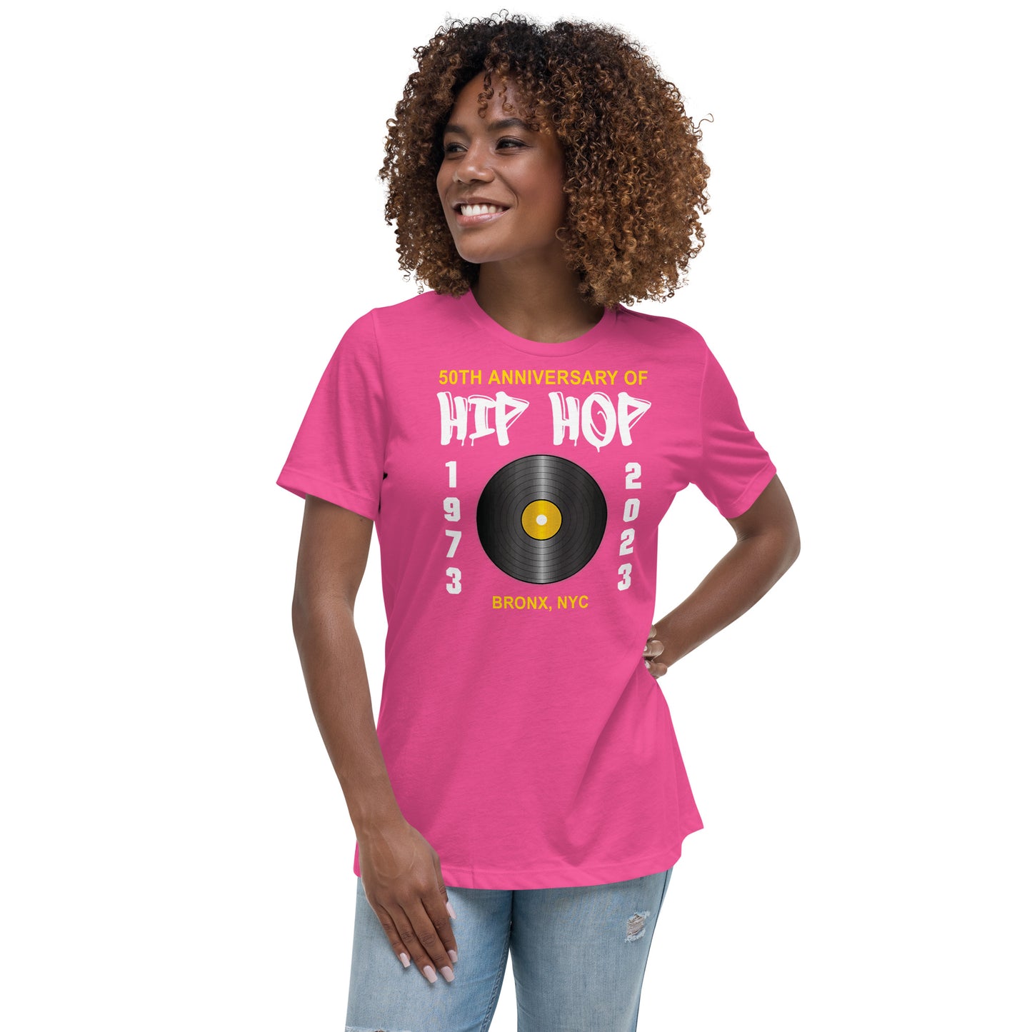 50th Hiphop V2 Women's Relaxed T-Shirt