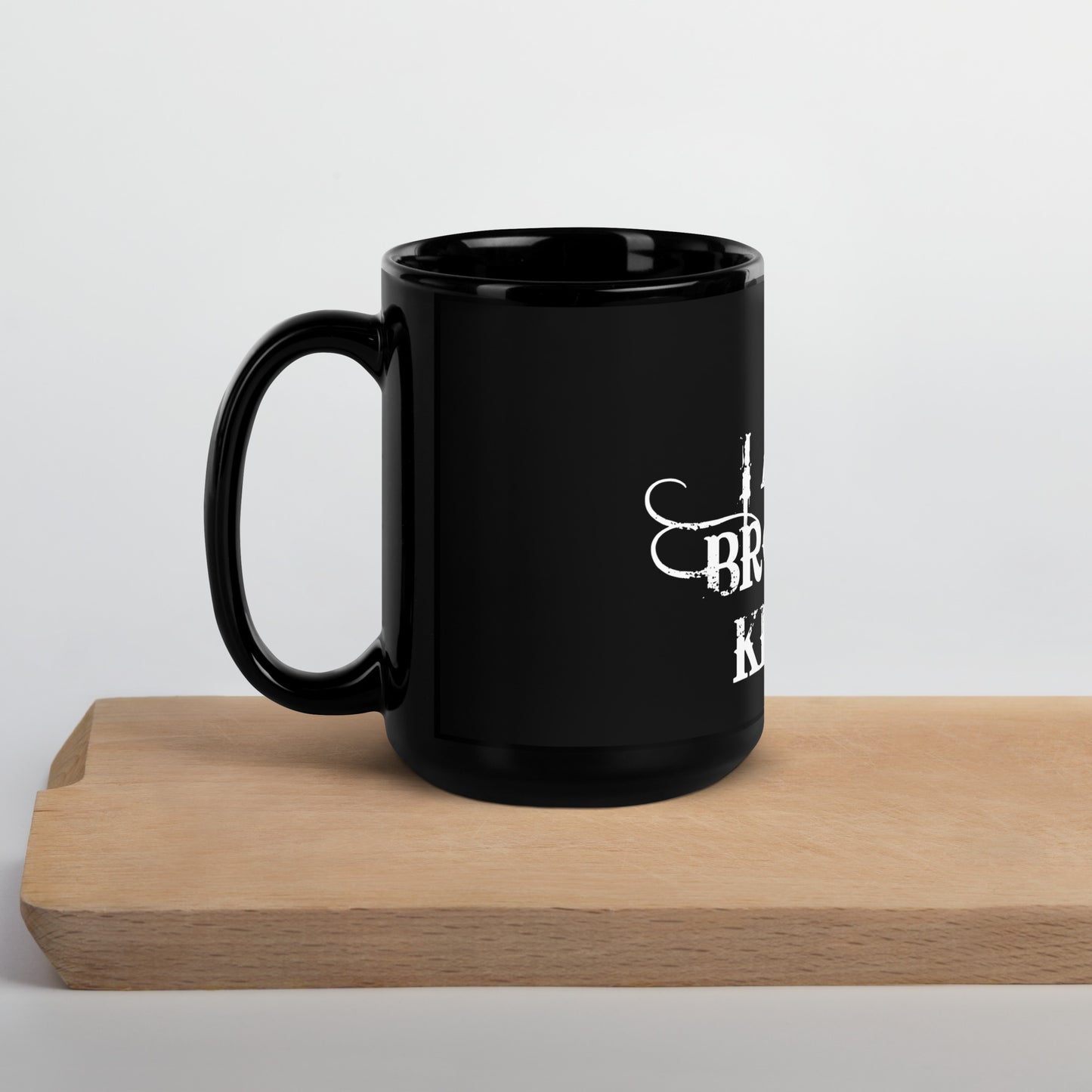 I Am My Brothers Keeper Masonic Black Glossy Mug