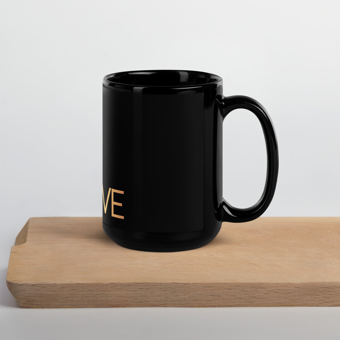 God Is Love Black Glossy Mug