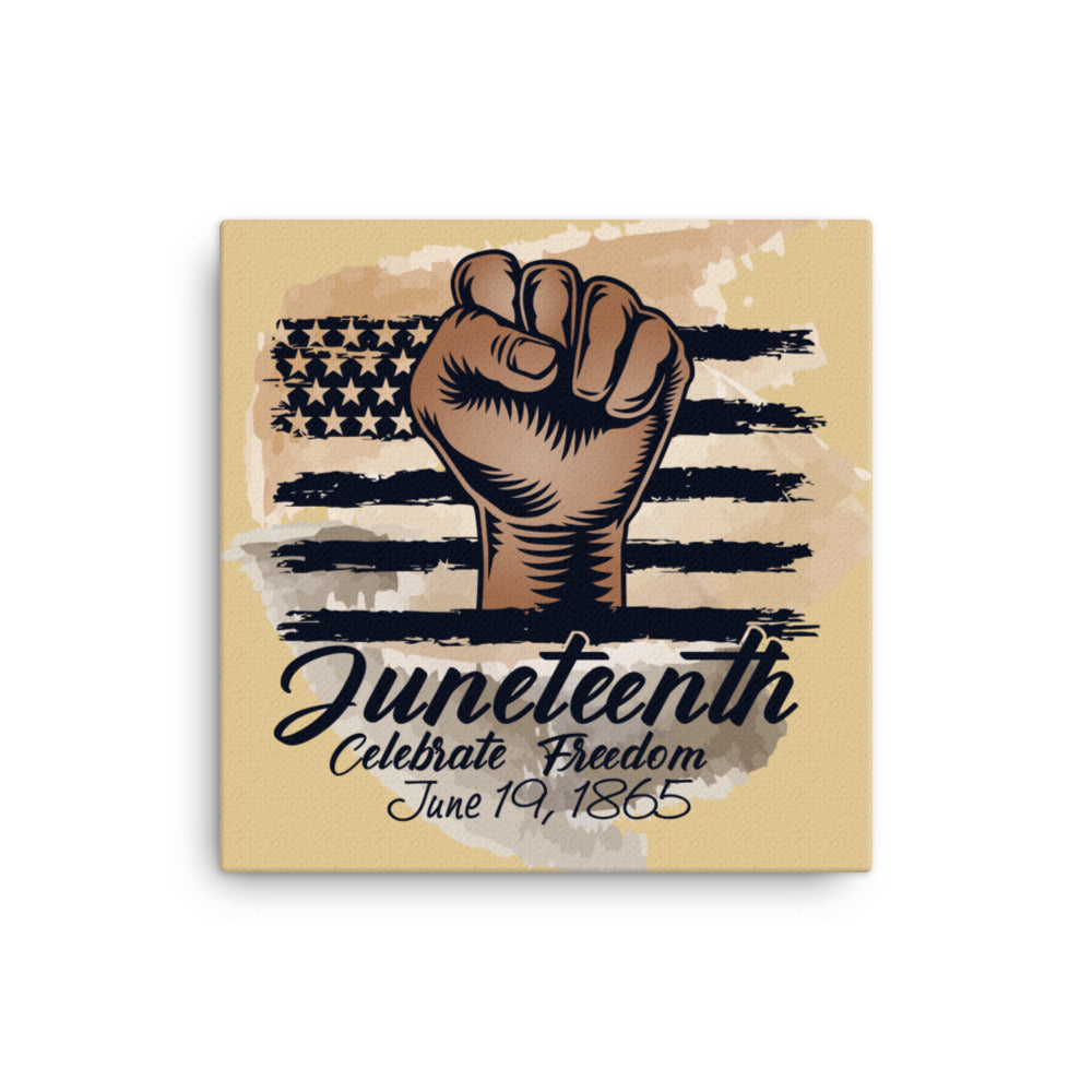 Juneteenth Celebrate Freedom Canvas