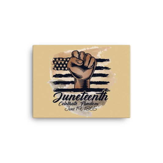 Juneteenth Celebrate Freedom Canvas