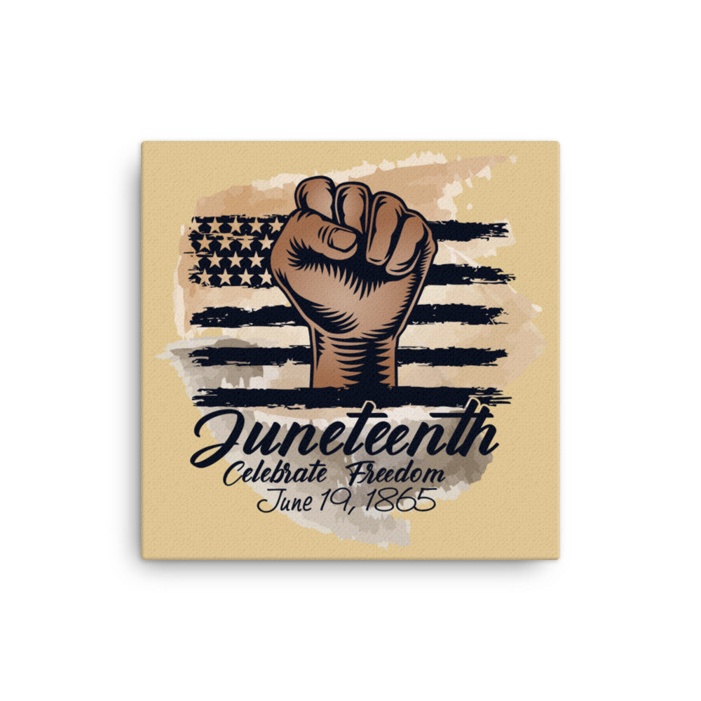 Juneteenth Celebrate Freedom Canvas