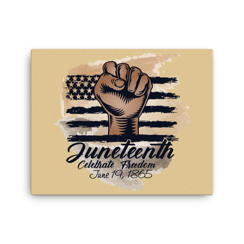 Juneteenth Celebrate Freedom Canvas