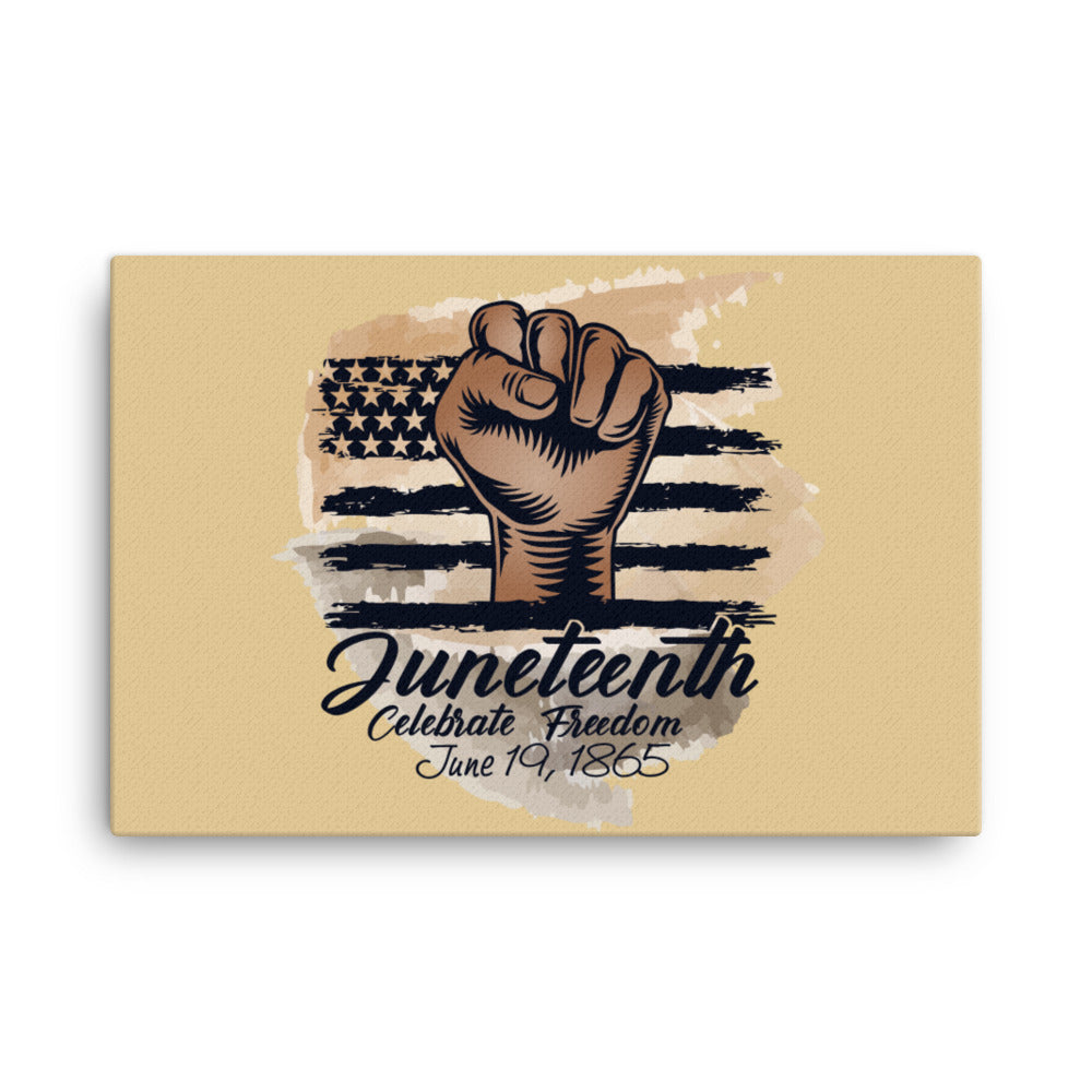 Juneteenth Celebrate Freedom Canvas