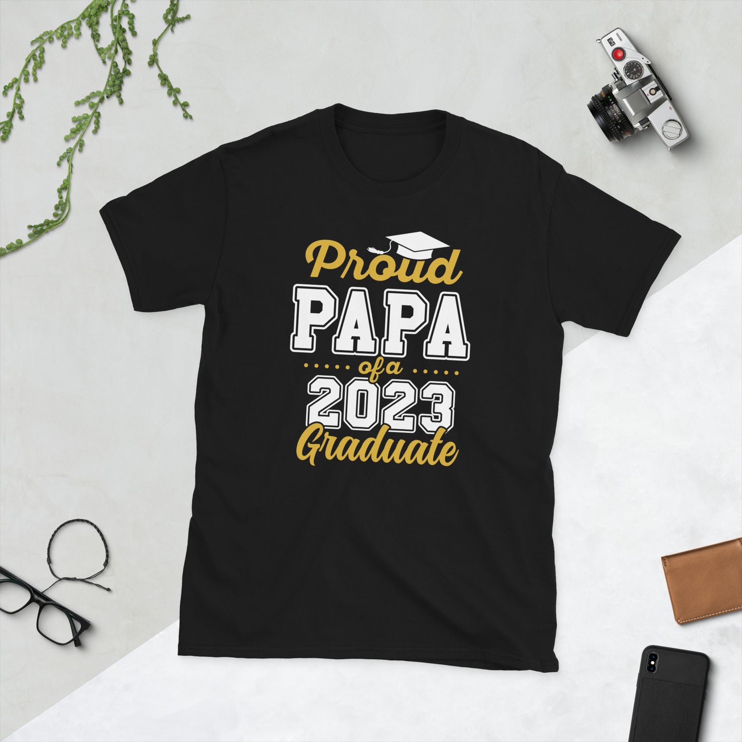 Proud Papa Short-Sleeve Unisex T-Shirt