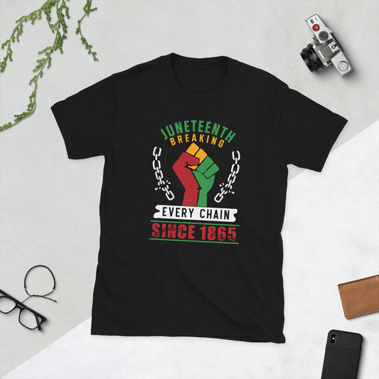 Juneteenth Breaking Every Chain Short-Sleeve Unisex T-Shirt