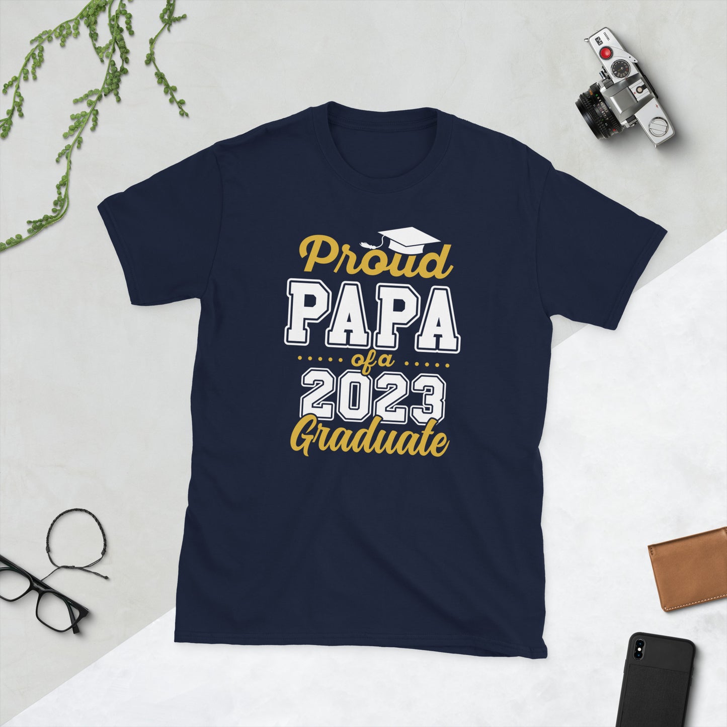 Proud Papa Short-Sleeve Unisex T-Shirt