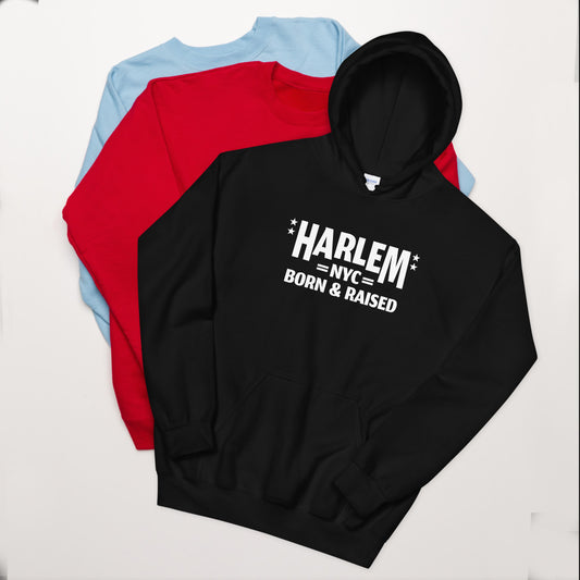 Harlem NY Born and Raised Unisex Hoodie