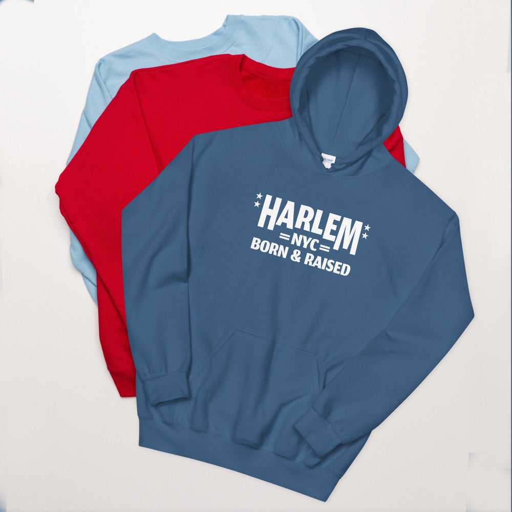 Harlem NY Born and Raised Unisex Hoodie