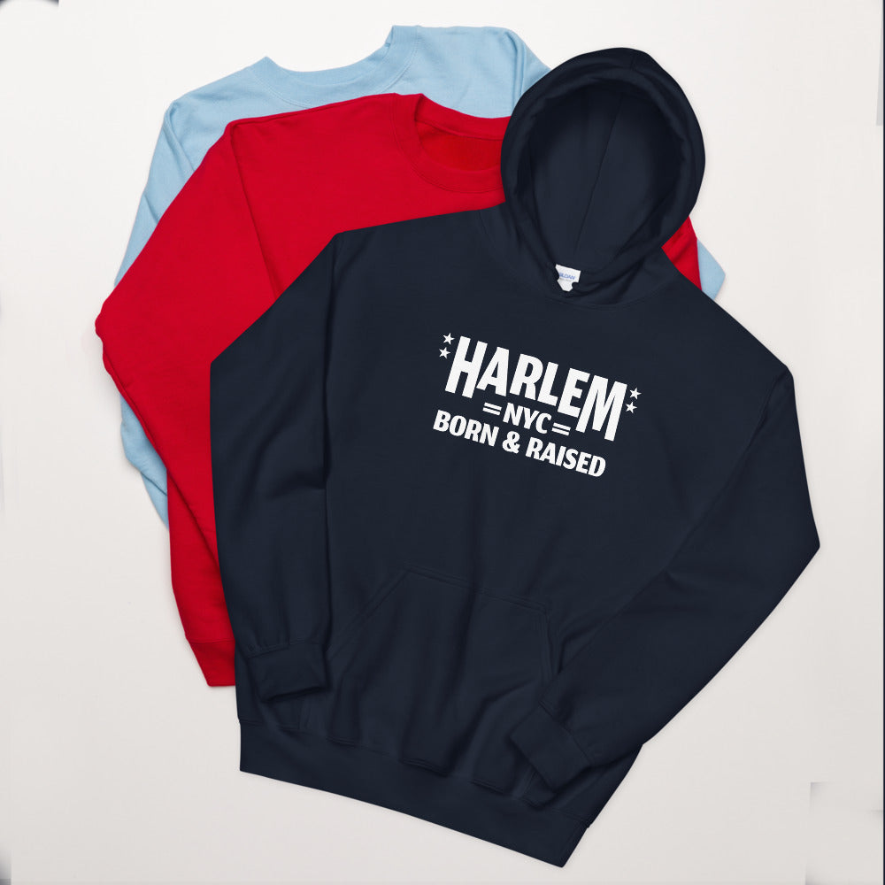Harlem NY Born and Raised Unisex Hoodie