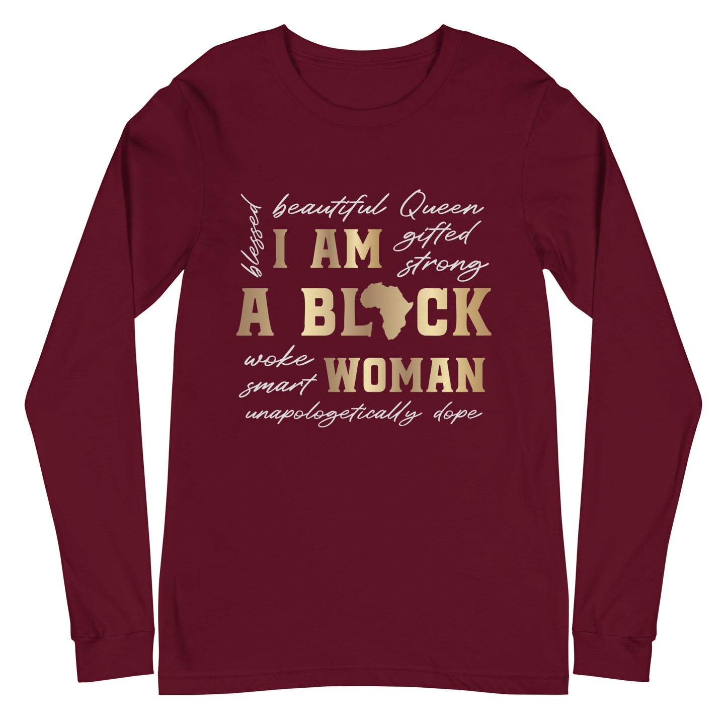 I am a Black Woman Unisex Long Sleeve Tee