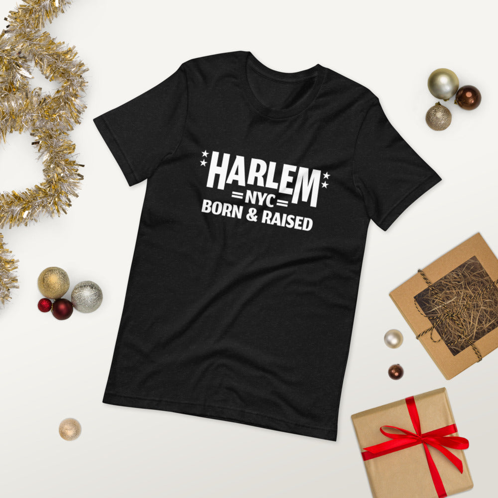 Harlem NY Born and Raised Short-Sleeve Unisex T-Shirt