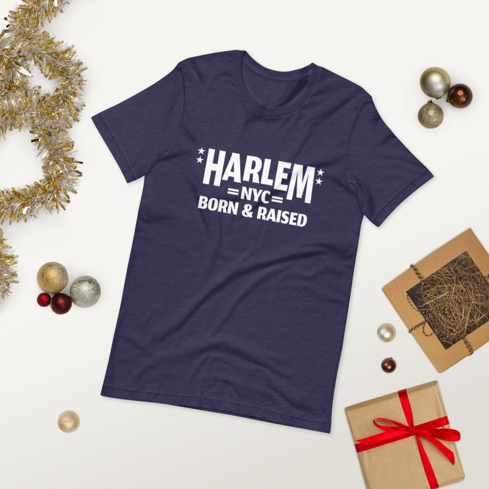 Harlem NY Born and Raised Short-Sleeve Unisex T-Shirt