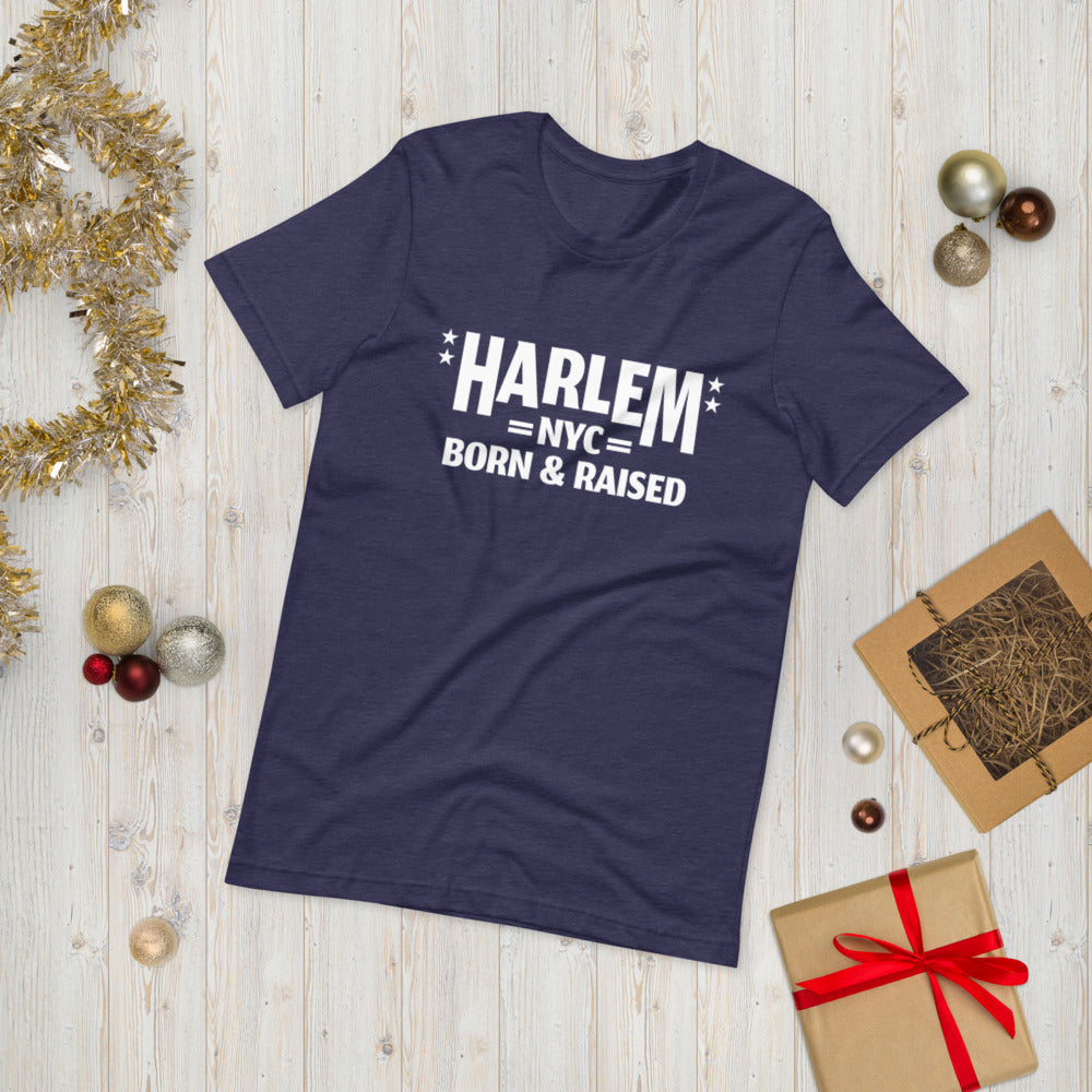Harlem NY Born and Raised Short-Sleeve Unisex T-Shirt