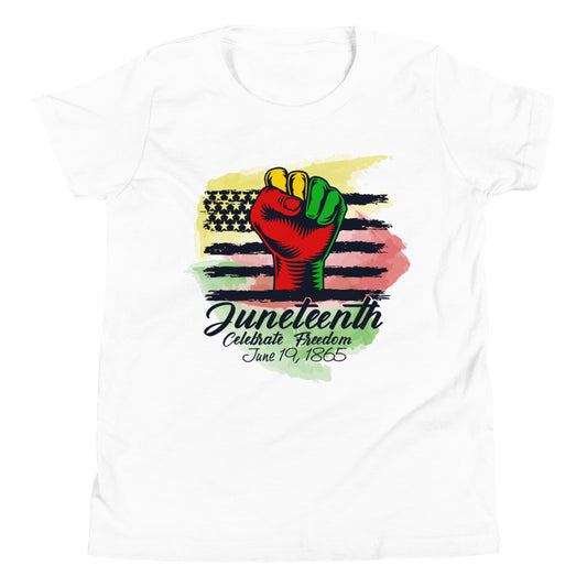 Juneteenth Celebrate Freedom v2 Youth Short Sleeve T-Shirt