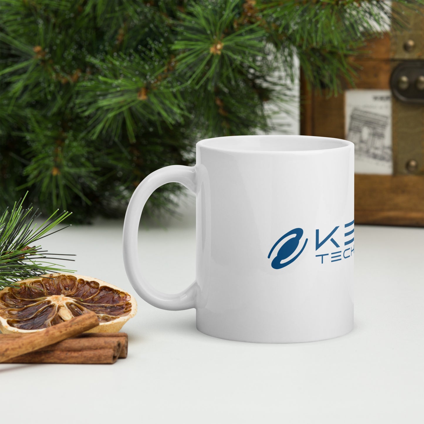 Keyes Technologies White glossy mug