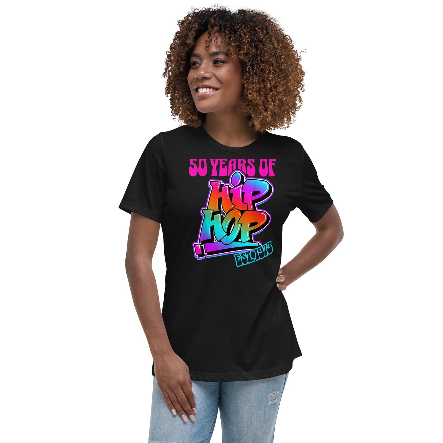 50th Hiphop V4 Women's Relaxed T-Shirt