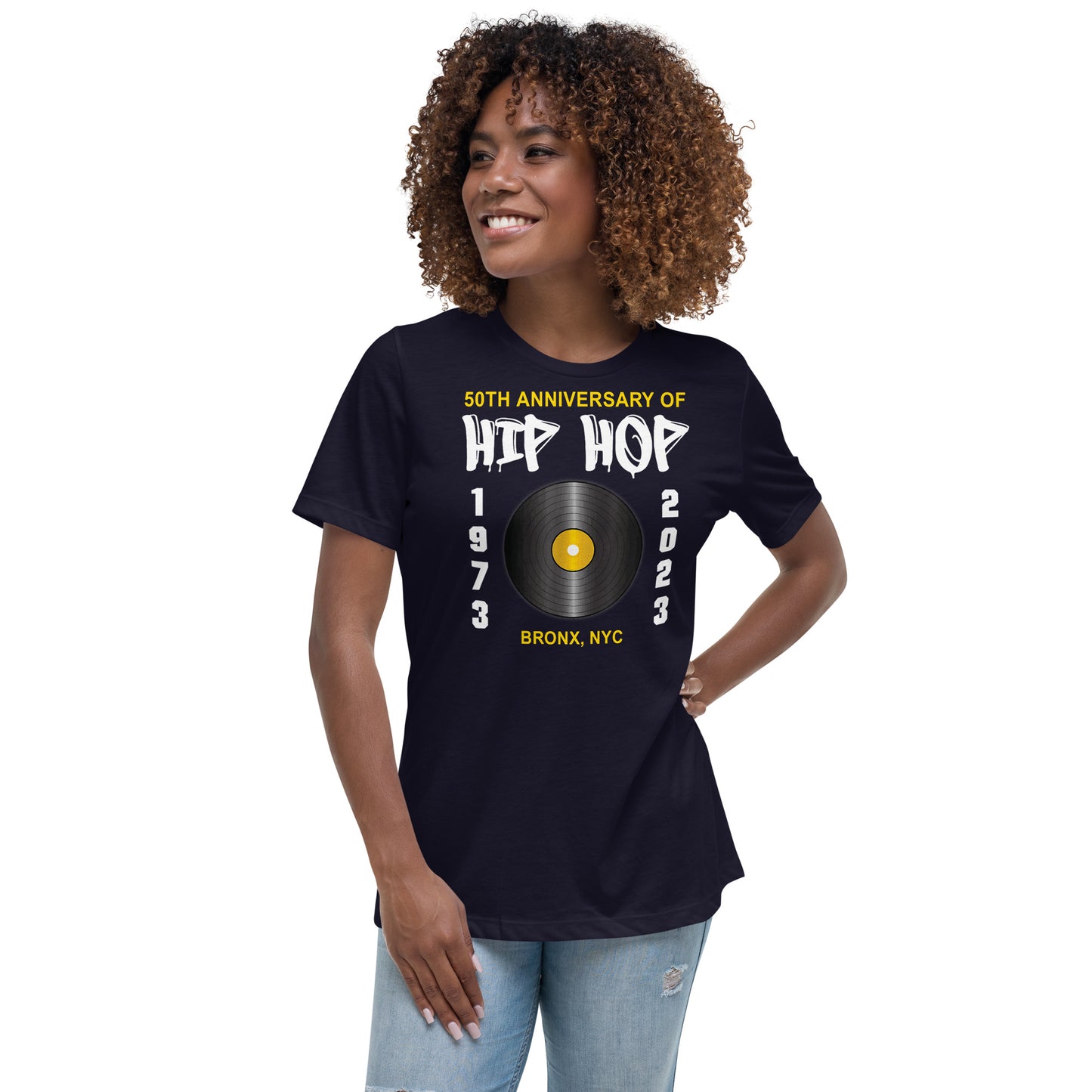 50th Hiphop V2 Women's Relaxed T-Shirt