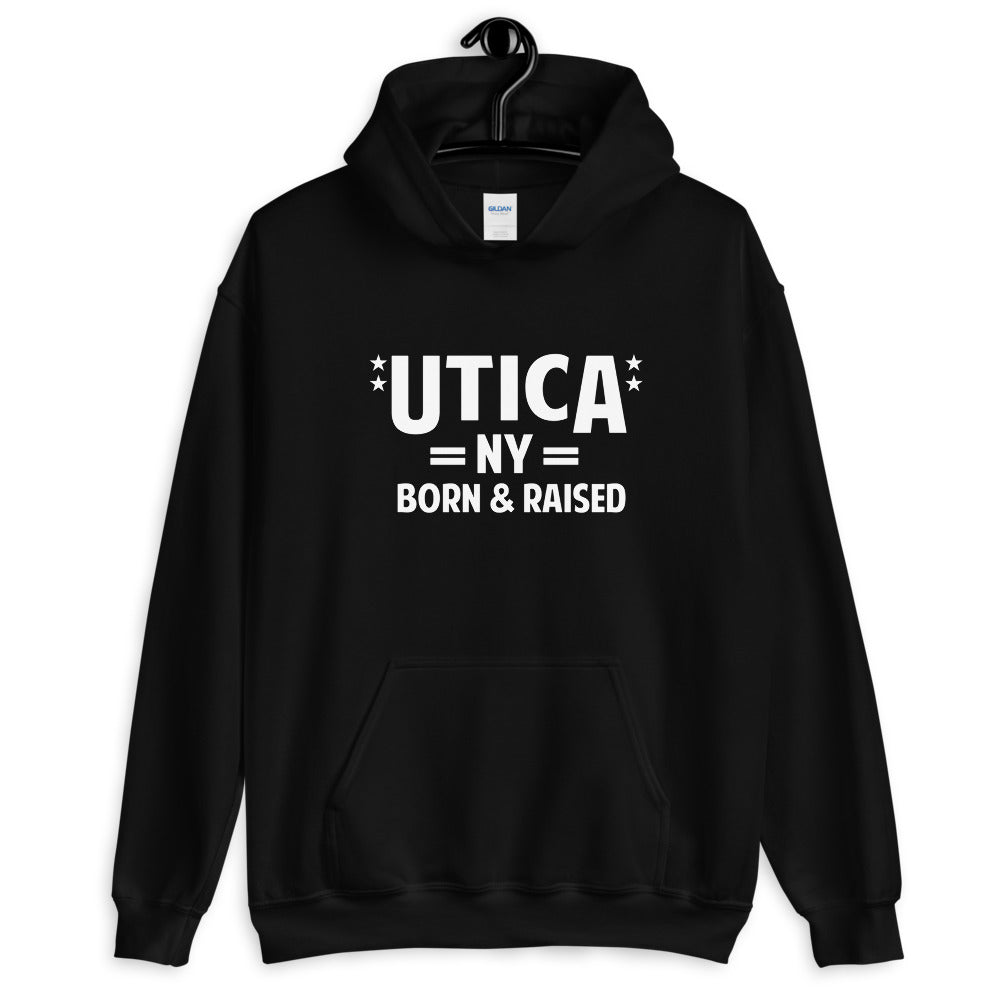Utica NY Born & Raised Unisex Hoodie