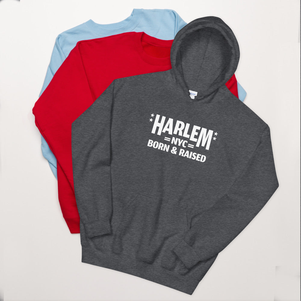Harlem NY Born and Raised Unisex Hoodie