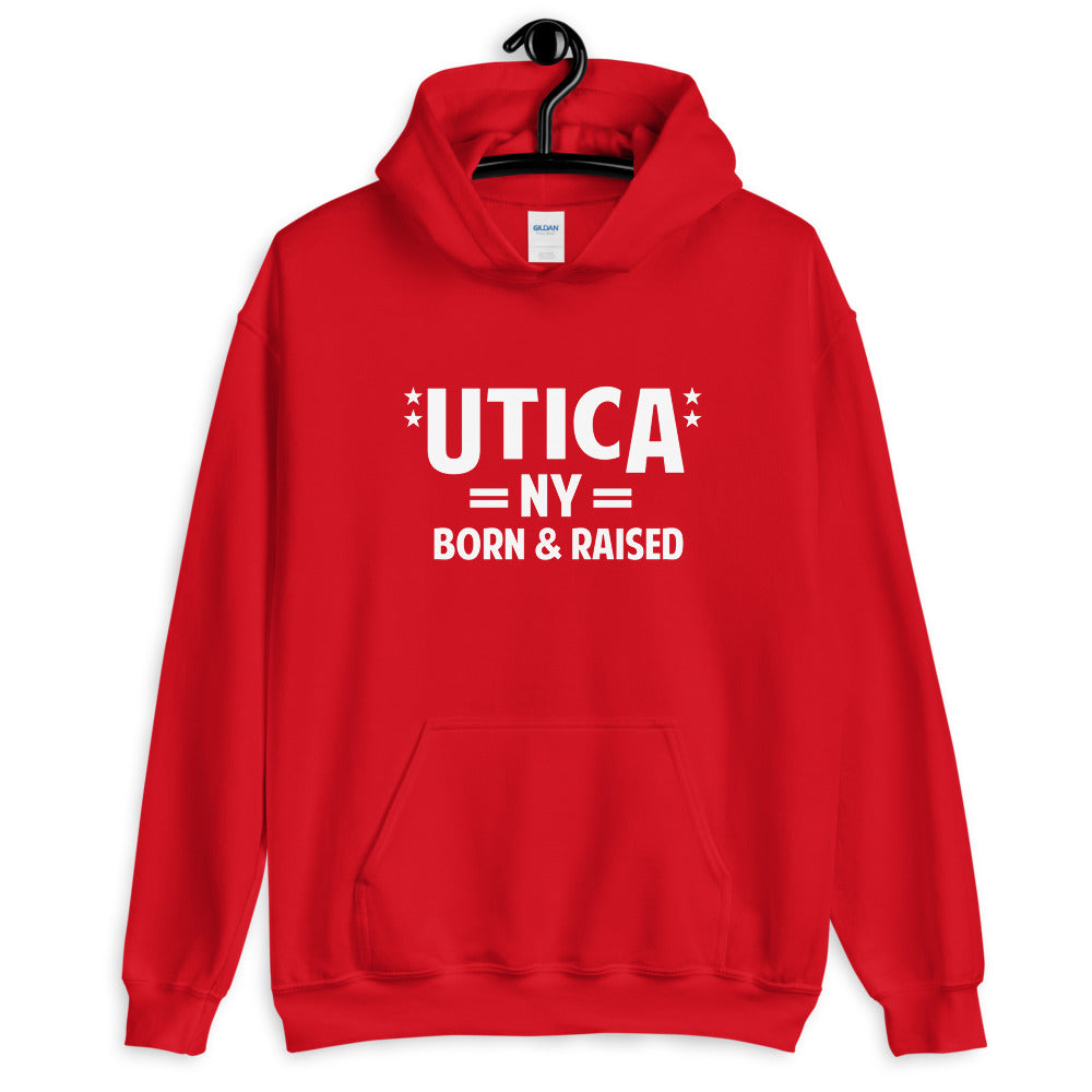 Utica NY Born & Raised Unisex Hoodie