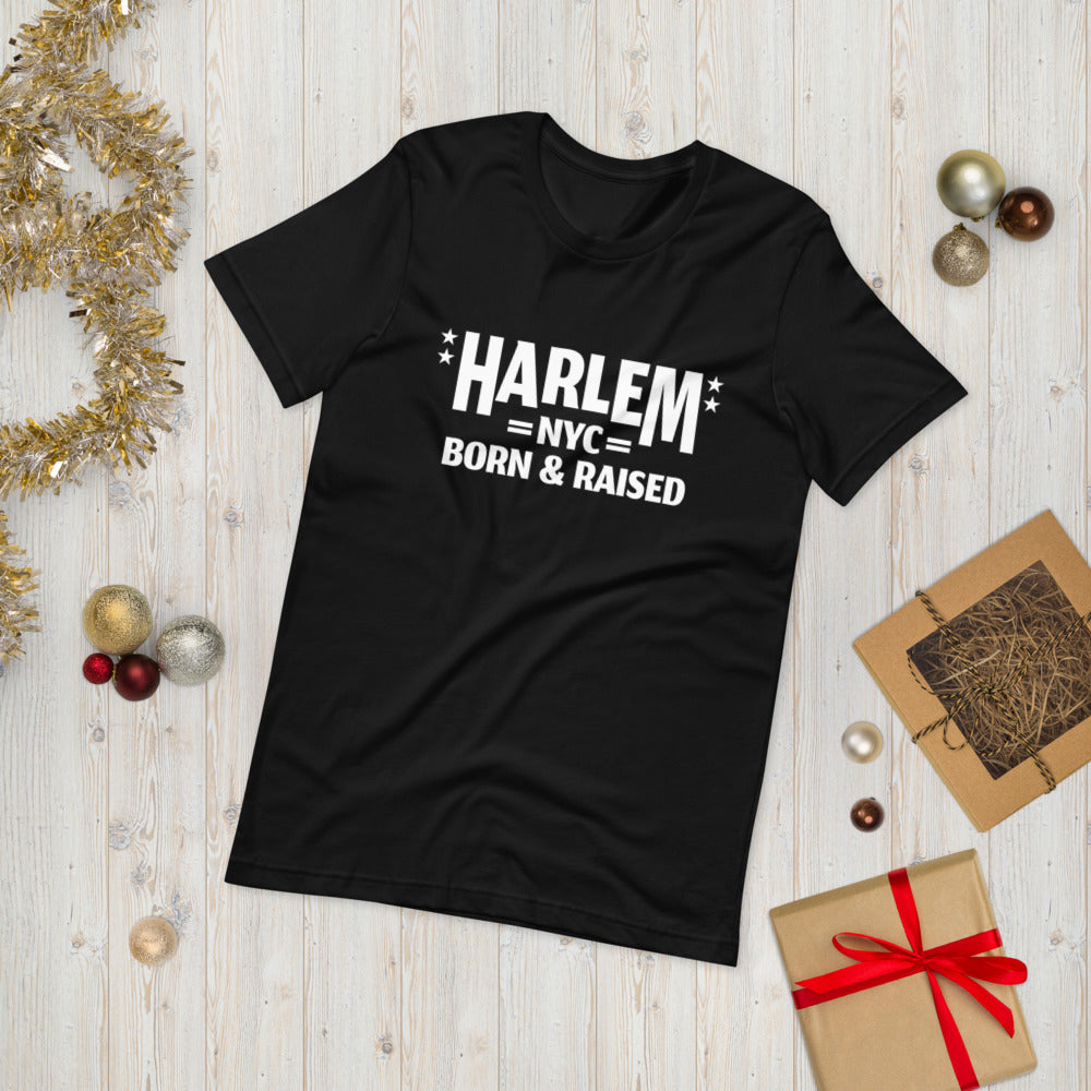 Harlem NY Born and Raised Short-Sleeve Unisex T-Shirt